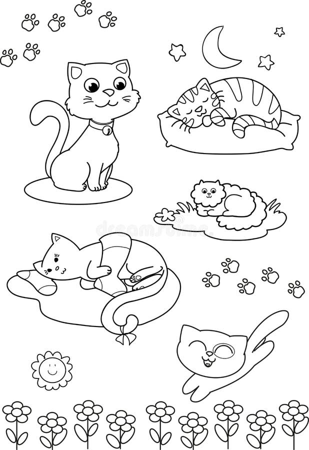 Página Mostra Como Aprender a Desenhar Um Gato Adormecido Fofo. Lições De  Desenho De Lápis. Página Educativa Para Artistas. Livro Ilustração do Vetor  - Ilustração de pastel, jogo: 270168655