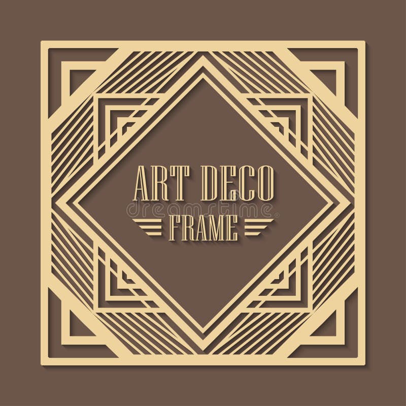 Art Deco Frame stock vector. Illustration of modern 120277320