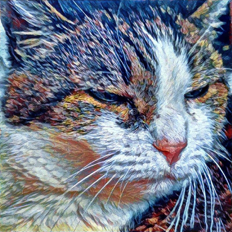 Gatto dormiente royalty illustrazione gratis Gatto dormiente royalty illustrazione gratis