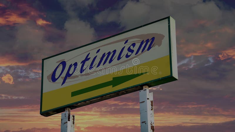 Gatuskylt till optimism