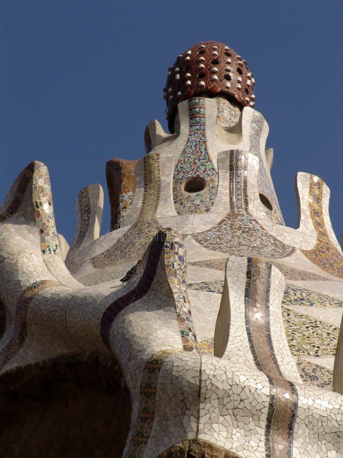 Gaudi Dach stockfotografie Gaudi Dach stockfotografie