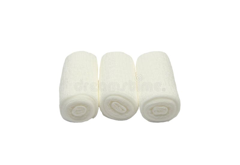 Gauze Bandage on Sticking Plaster Stock Image Image of role, white