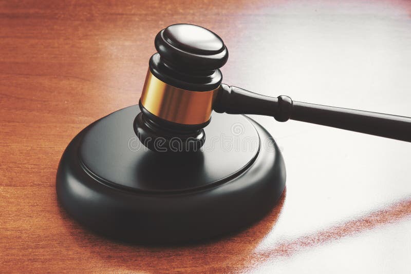 Gavel on a wooden desk. Judge hammer royalty free stock images Gavel on a wooden desk. Judge hammer royalty free stock images