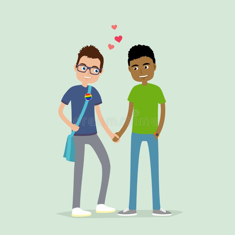 Gay Couple: Two Young Handsome Guys Holding Hands Stock Illustration - Illustration of couple, diversity: 120486576 Gay Couple: Two Young Handsome Guys Holding Hands Stock Illustration - Illustration of couple, diversity: 120486576