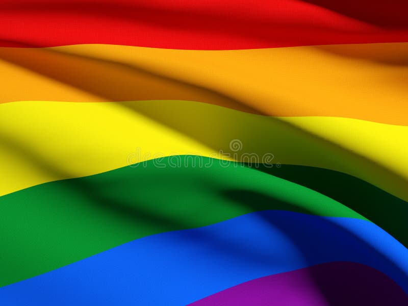 Gay flag stock illustration. Illustration of liberty - 48163039