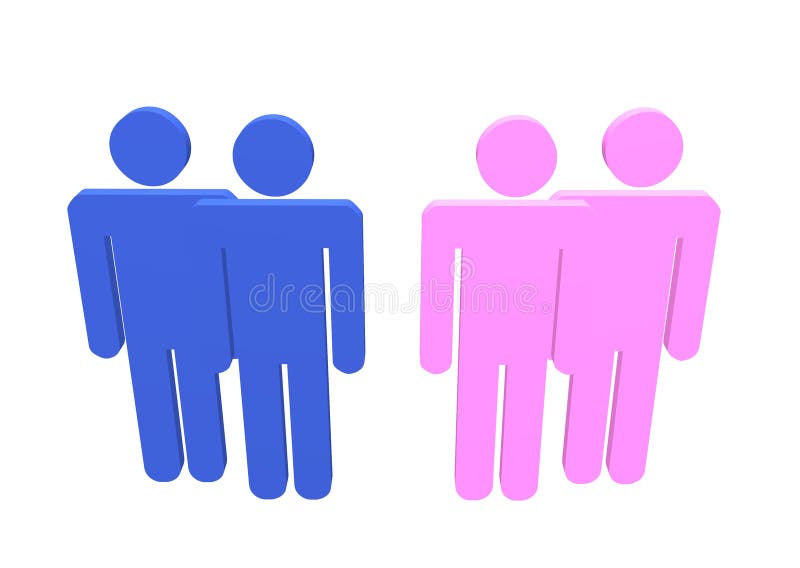 Gay Lesbian stock illustration
