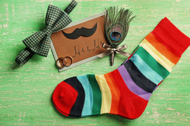 Gay marriage accessories stock photo Gay marriage accessories stock photo