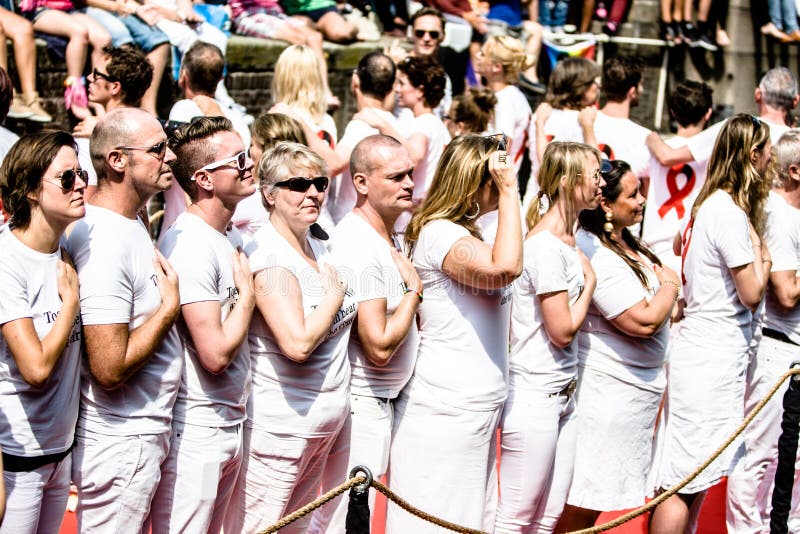 Gay Pride Canal Parade Amsterdam 2014 Editorial Image