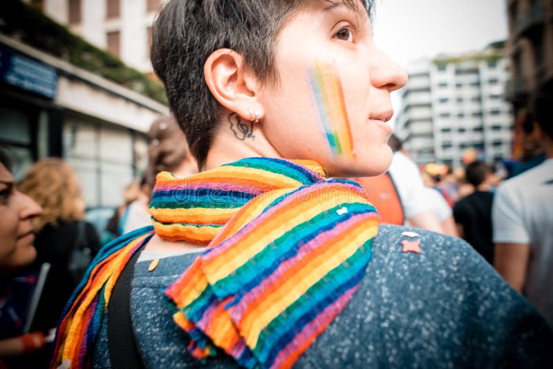 Gay Pride parade in Milan on June, 29 2013