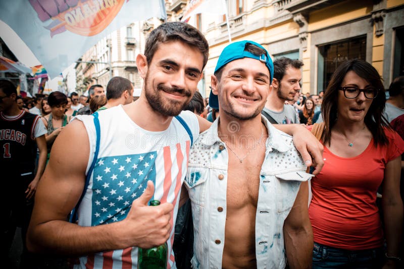 Gay Pride parade in Milan on June, 29 2013