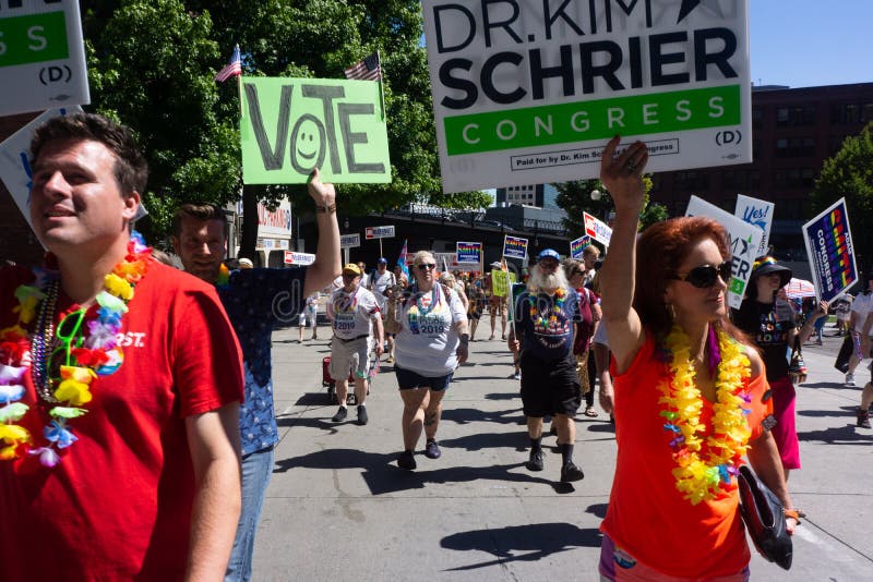 Microsoft employees join pride parades in seattle and around the globe