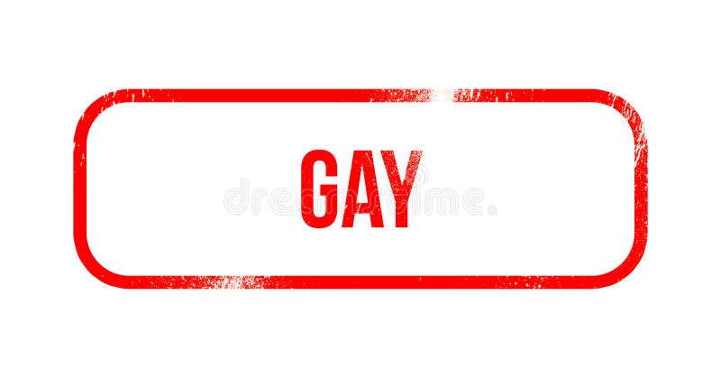 Gay - Red Grunge Rubber, Stamp Stock Illustration - Illustration of ...