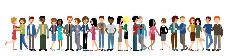 Gays and lesbian couple. Lgbt. Banner vector illustration