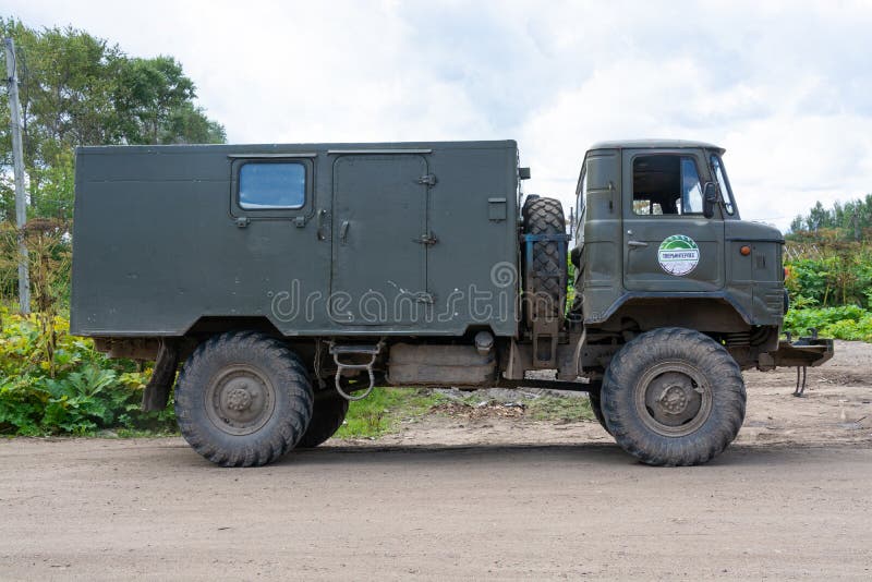 O Lendário Militares Russas Veículo Gaz 66 - Fotografias de stock