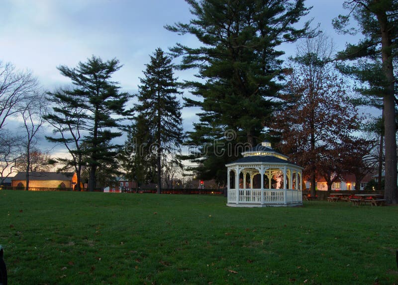 Gazebo at night