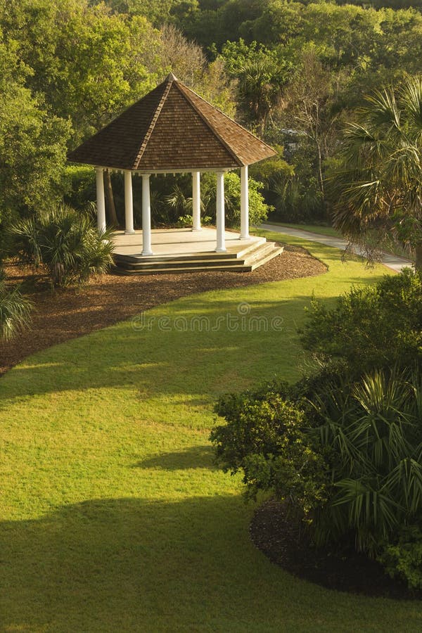 Gazebo in Park stock image. Image of serenity, attractive 12619447