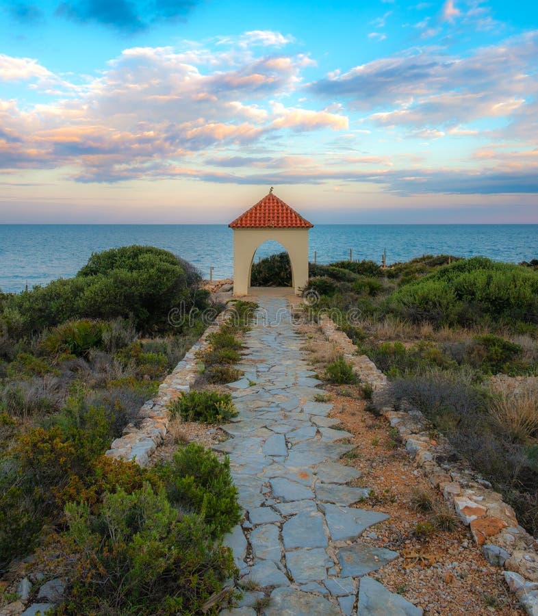 Gazebo on the Spanish Coast Stock Image Image of coast, mediterranean