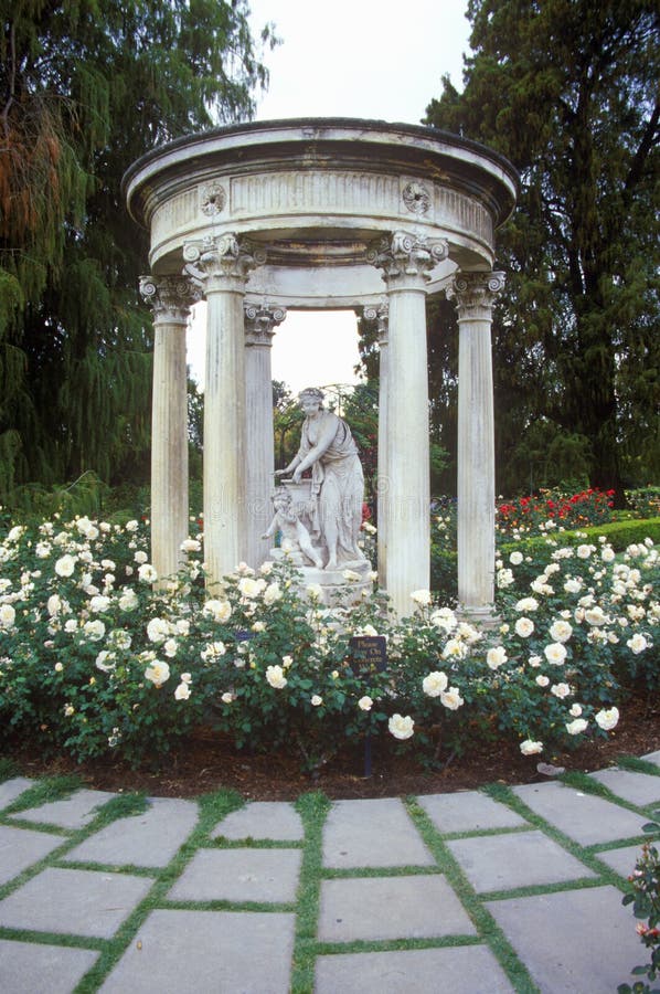 Gazebo with statuary, Huntington Library and Gardens, Pasadena, CA