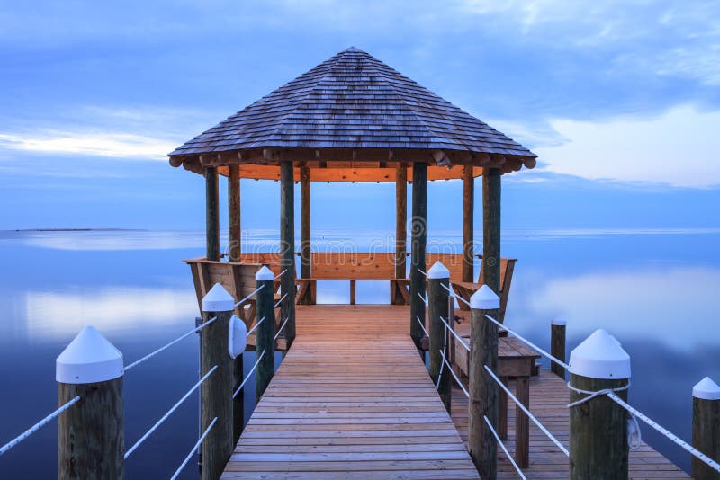 Gazebo Blue Water Twilight Hatteras NC