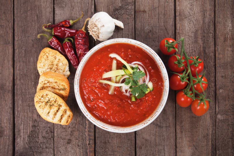 Gazpacho soup stock photo. Image of vegetarian, cuisine 51858632