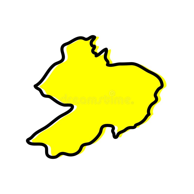 The Gbarpolu State of Liberia Country Map Illustration Stock Vector