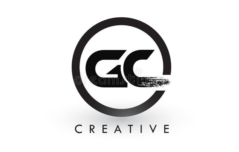 GC Brush Letter Logo Design. Creative Brushed Letters Icon Logo. GC Brush Letter Logo Design with Black Circle. Creative Brushed Letters Icon Logo royalty free illustration GC Brush Letter Logo Design. Creative Brushed Letters Icon Logo. GC Brush Letter Logo Design with Black Circle. Creative Brushed Letters Icon Logo royalty free illustration