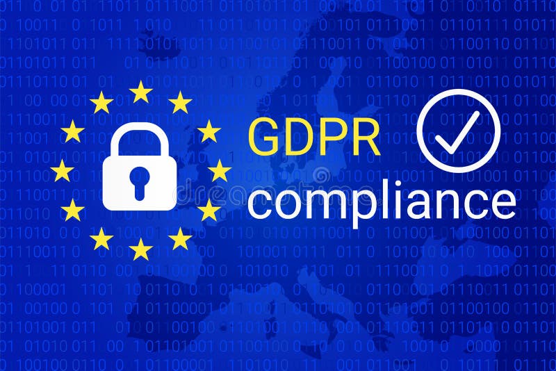 GDPR - Allgemeine Daten-Schutz-Regelung GDPR-Befolgungssymbol Vektor lizenzfreie abbildung GDPR - Allgemeine Daten-Schutz-Regelung GDPR-Befolgungssymbol Vektor lizenzfreie abbildung