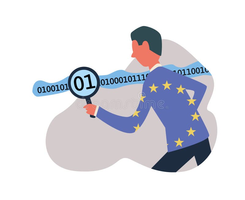GDPR, concepten vectorillustratie Algemene Gegevensbeschermingverordening DPO, Functionaris voor gegevensbescherming die werken m royalty-vrije illustratie GDPR, concepten vectorillustratie Algemene Gegevensbeschermingverordening DPO, Functionaris voor gegevensbescherming die werken m royalty-vrije illustratie