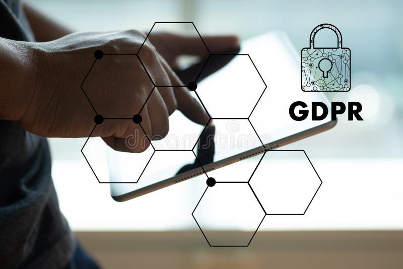 GDPR. Data Protection Regulation IT technologist Data Security s royalty free stock images GDPR. Data Protection Regulation IT technologist Data Security s royalty free stock images