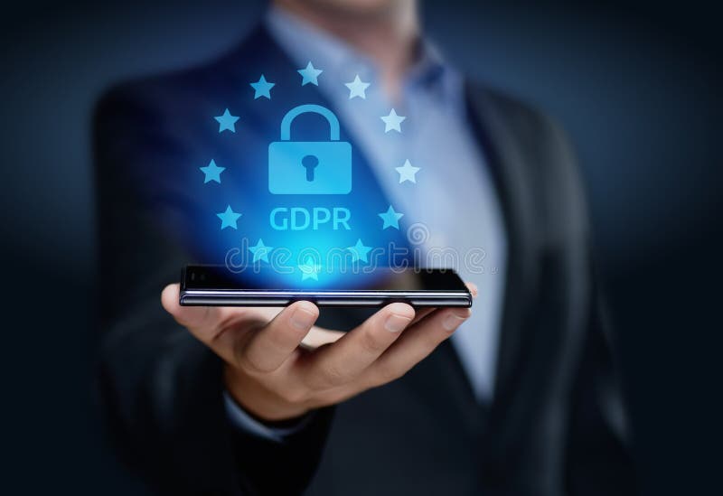 GDPR General Data Protection Regulation Business Internet Technology Concept royalty free stock images