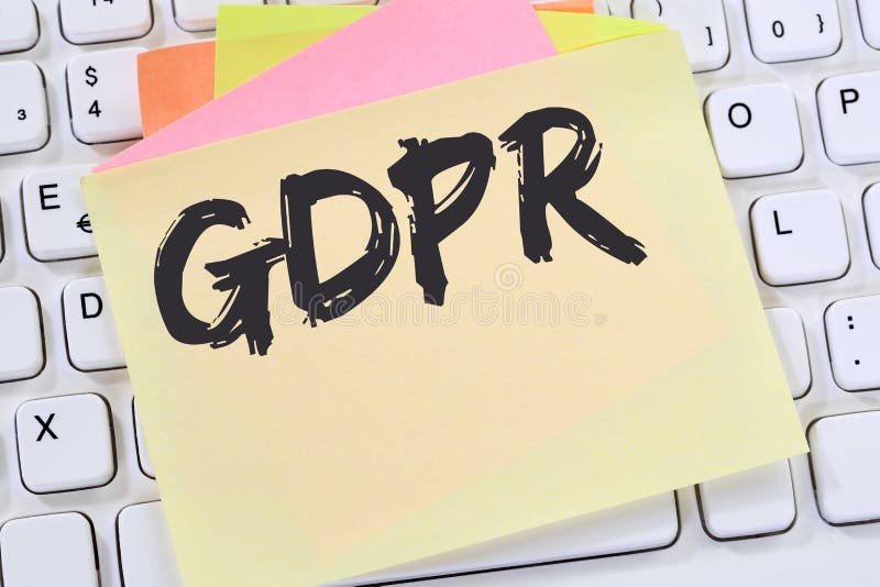 GDPR General Data Protection Regulation EU European Union websites internet computer royalty free stock photos