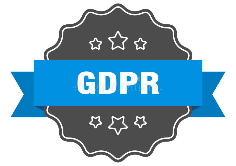 Gdpr Label. Gdpr Isolated Seal. Sticker. Sign Stock Vector