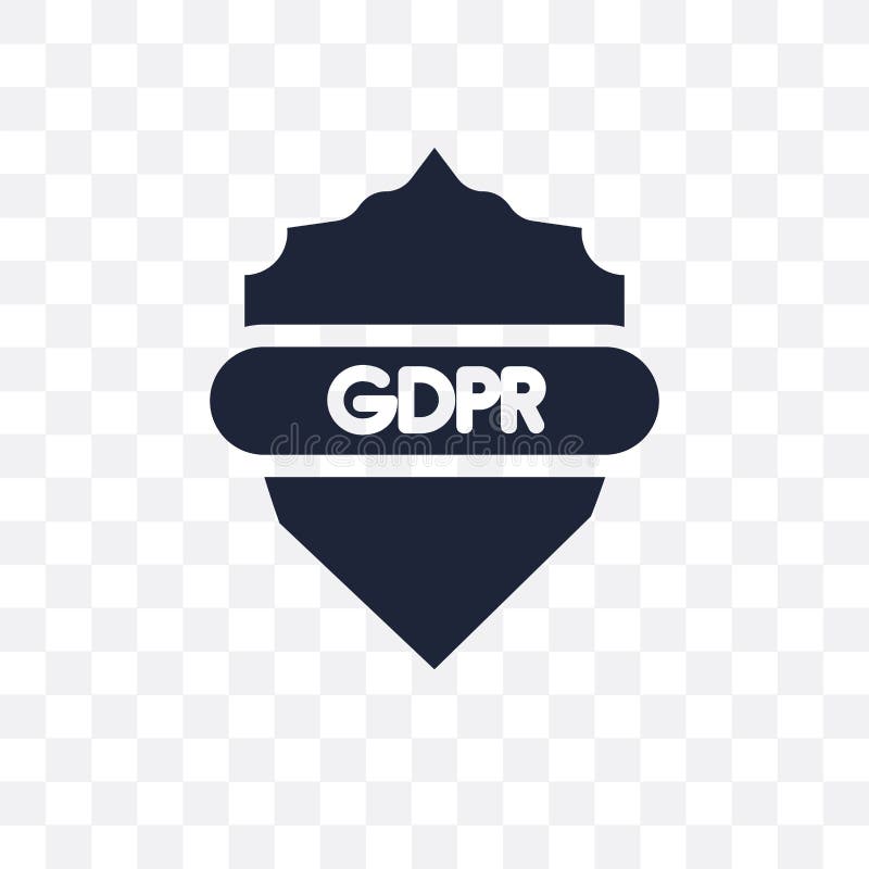 Gdpr Shield transparent icon. gdpr Shield symbol design from Int stock illustration
