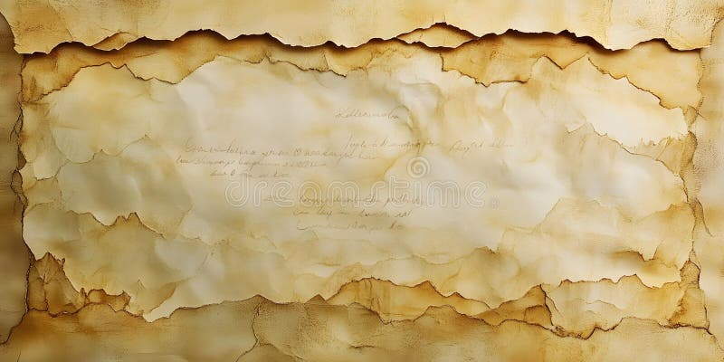 Gealtertes und abgenutztes gelbliches Papier lizenzfreie abbildung
