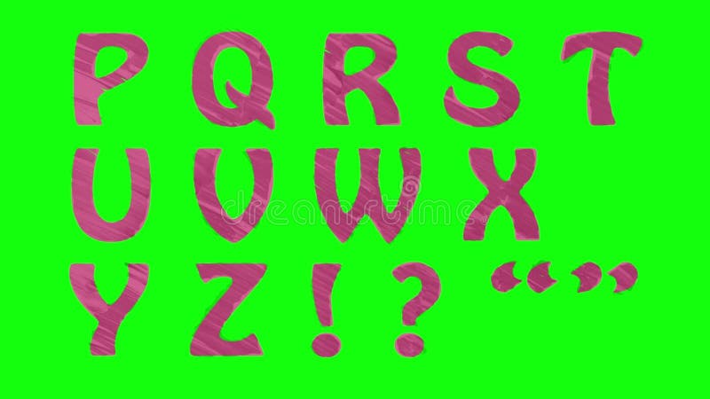 Geanimeerde teller getrokken die doopvont bij van het chroma de zeer belangrijke groene scherm animatie als achtergrond alle brie royalty-vrije illustratie Geanimeerde teller getrokken die doopvont bij van het chroma de zeer belangrijke groene scherm animatie als achtergrond alle brie royalty-vrije illustratie