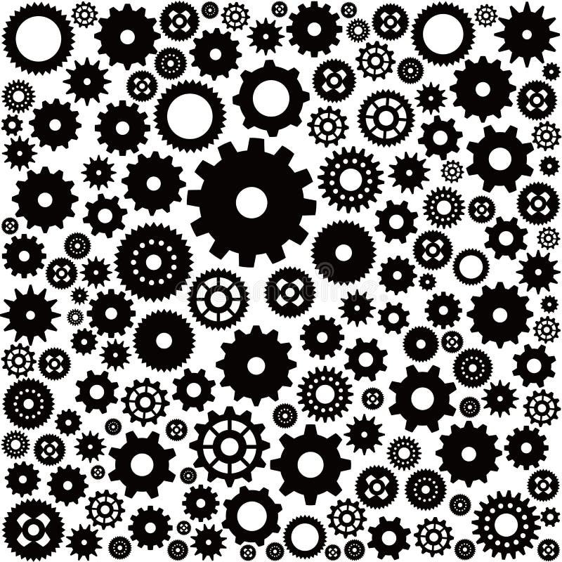Gear background stock vector. Illustration of iron, pattern - 42235339
