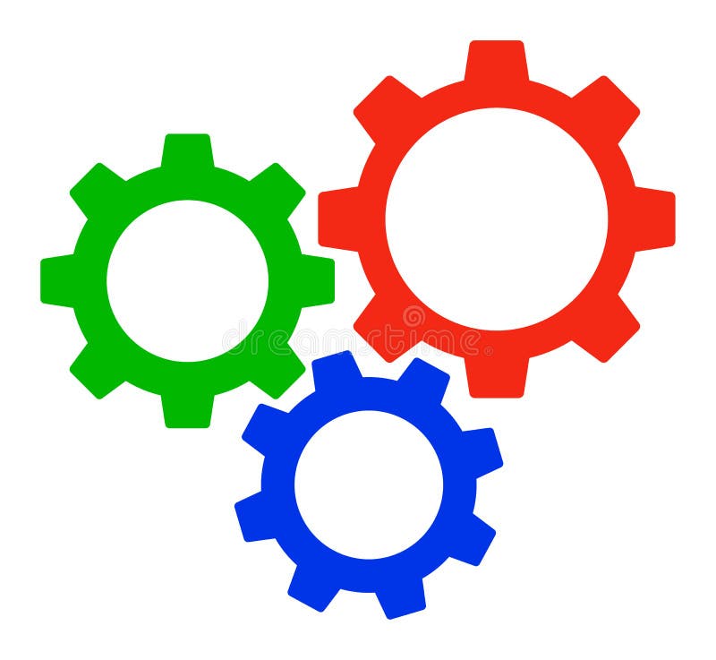 Gear Box - Raster Icon Illustration royalty free illustration