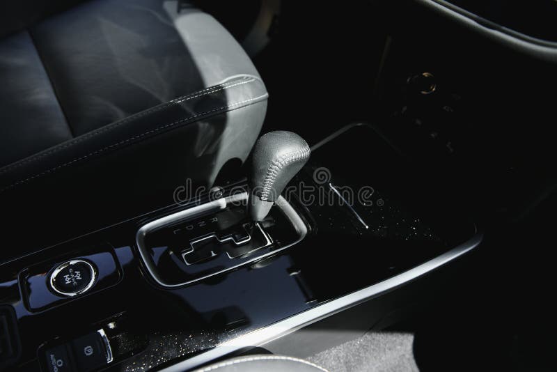 The Gearchange Lever in the Modern Car Stock Image Image of change
