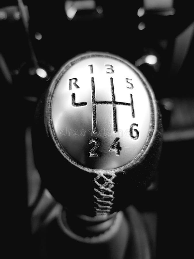 Gearshift lever in a car stock image. Image of detail 200944993