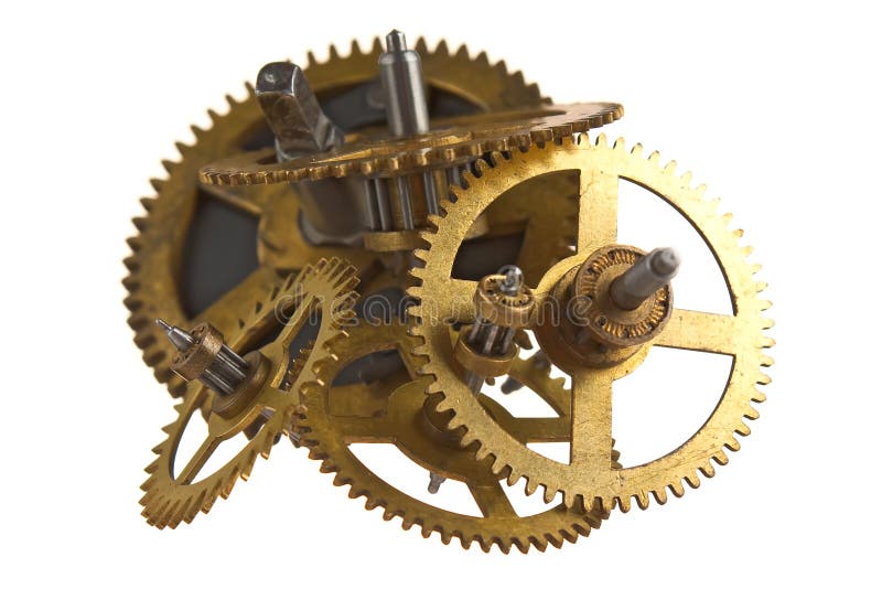 Gear of the clock stock photos