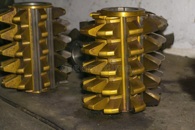 Gear Cutting Tool in a Warehouse in a a Worm Cutter for Gear