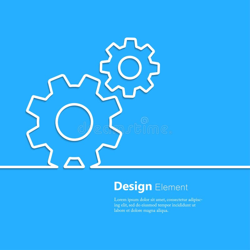 Gear design element stock vector. Illustration of icon 47523489