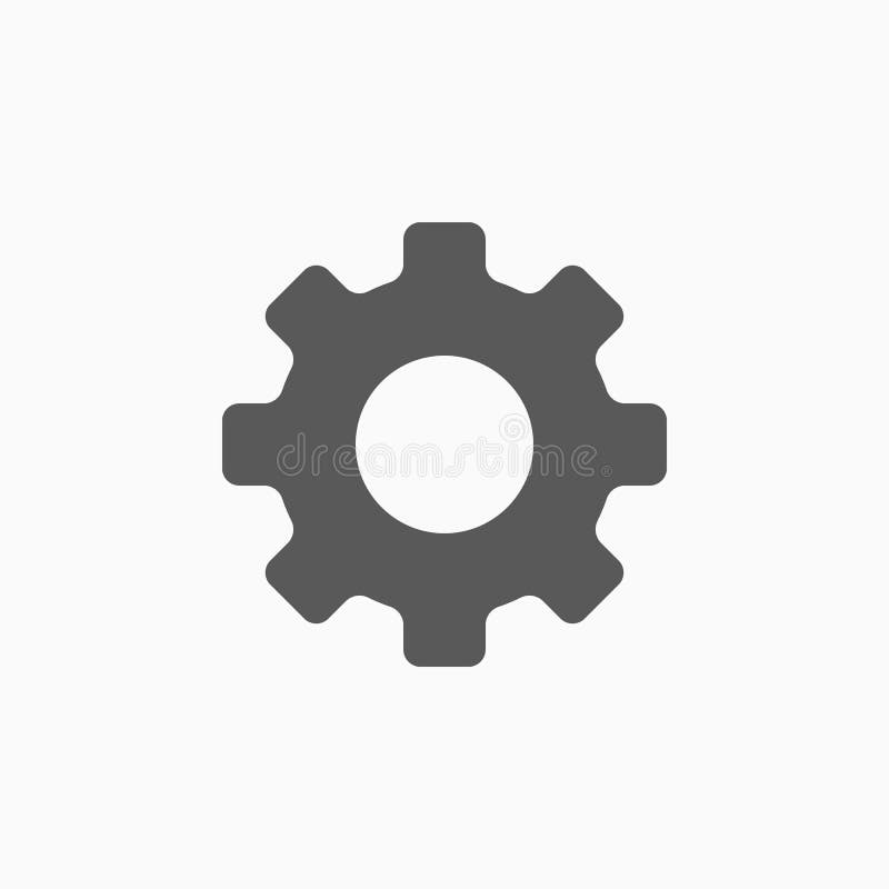 Gear Icon, Tool, Equipment, Machinery, Apparatus, Hardware Stock Vector Illustration of engine