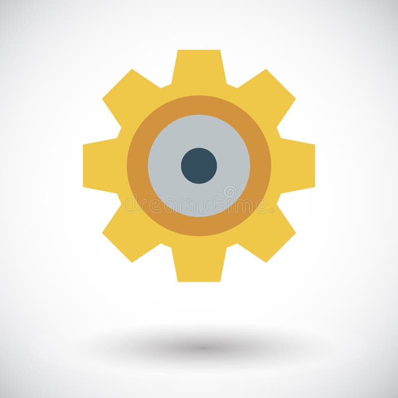 Gear icon. stock vector. Illustration of business, mechanical 113203731