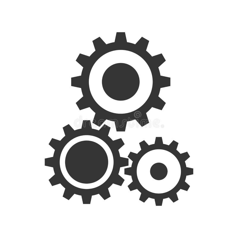 Gear icon - vector stock illustration. Illustration of engineering