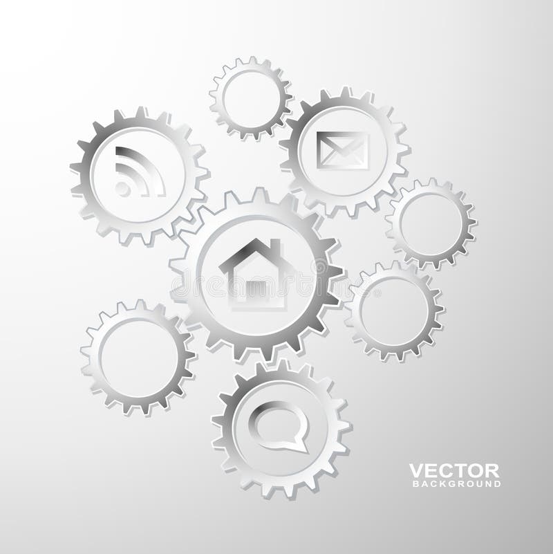 Gear Info Graphic Background Stock Vector Illustration of modern, gradient 31618250