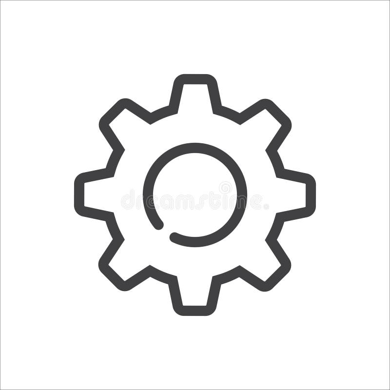 Flat game graphics icon settings Royalty Free Vector Image