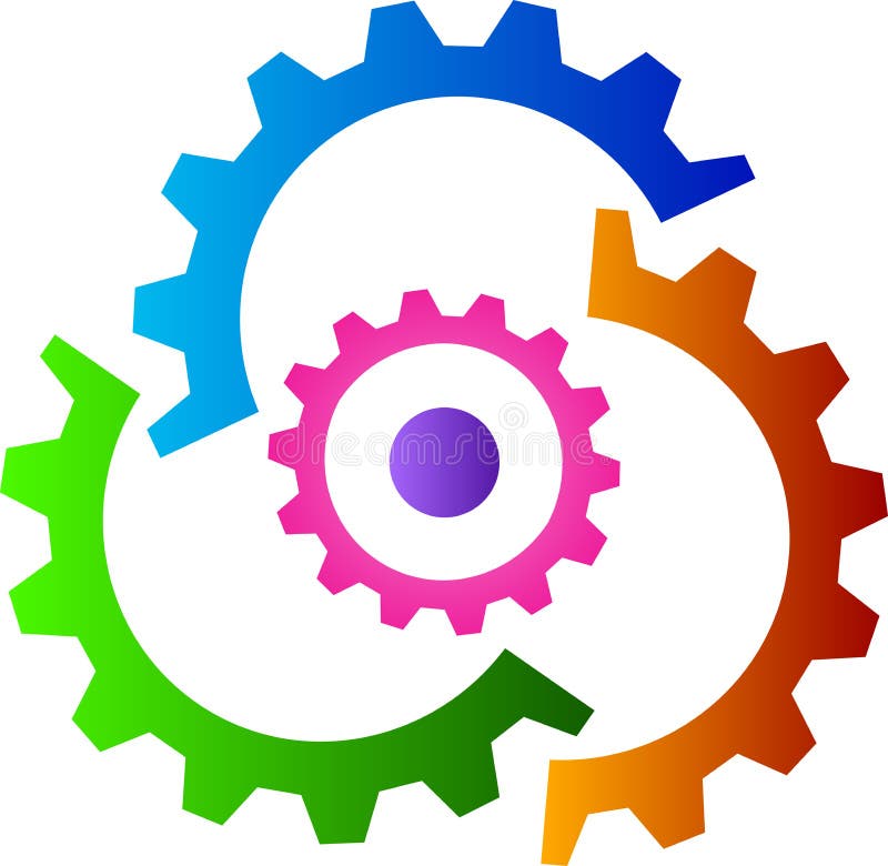 Gear logo stock vector. Illustration of components, manufacture - 25463605