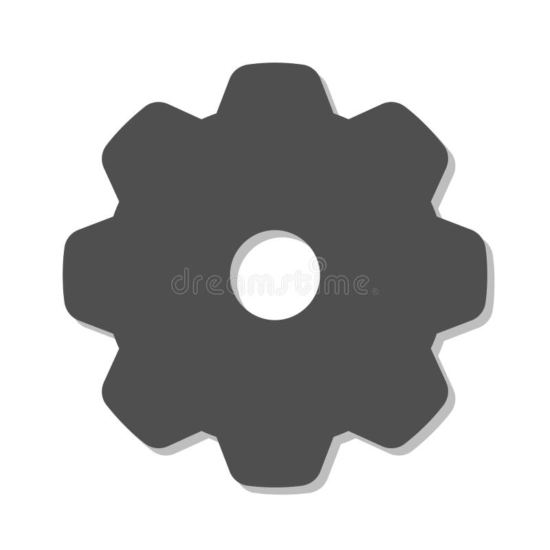 Gear Logo On A White Background Stock Illustration - Illustration of