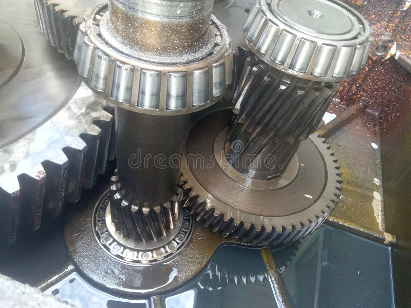 Gear Pinion Helical Gear Box Stock Photo Image of metal, drum 265658662